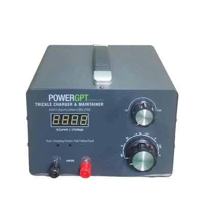 6V-os és 12V-os akkumulátortöltő